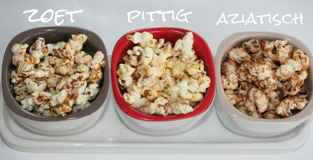 3 Popcorn recepten