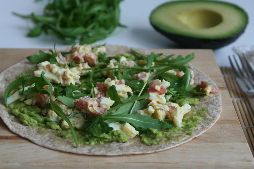 Foodblogswap: wrap met eiersalade en avocado