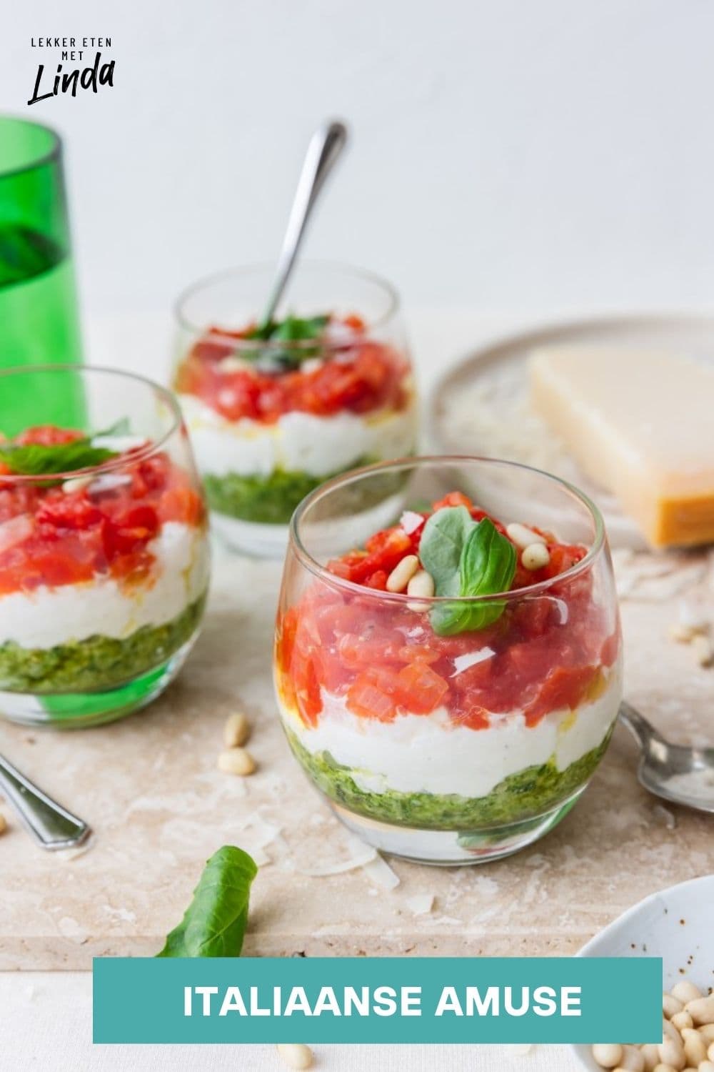 Italiaanse amuse in een glaasje