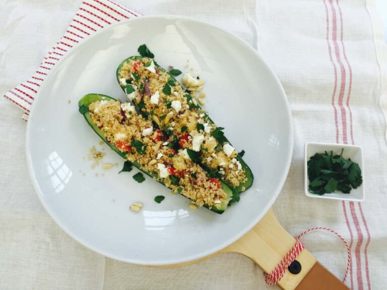Gevulde courgette met couscous
