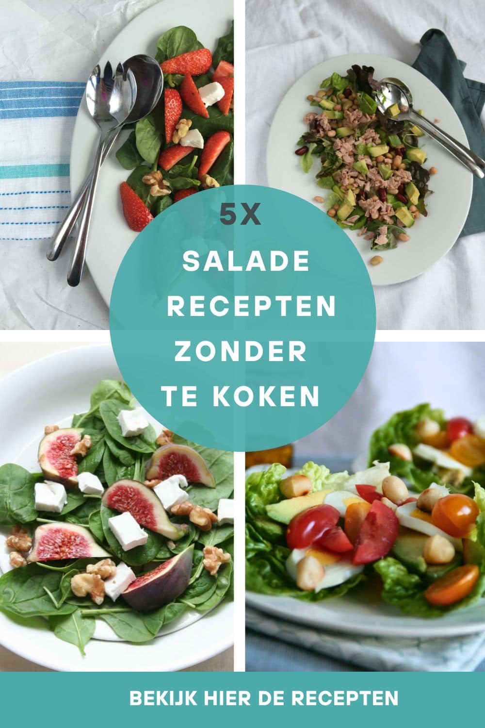 5x salade recepten zonder te koken makkelijk