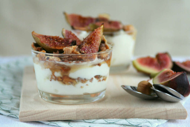Yoghurt met geroosterde vijgen