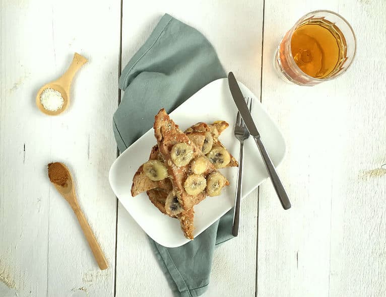 Gezonde wentelteefjes met banaan