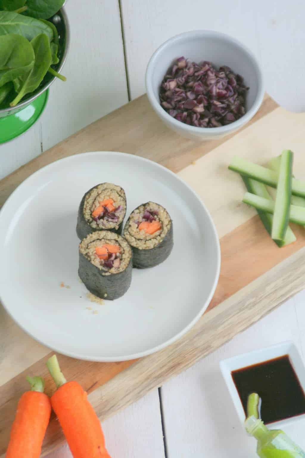quinoa sushi rolls 