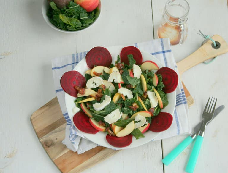 Palmkool salade met biet