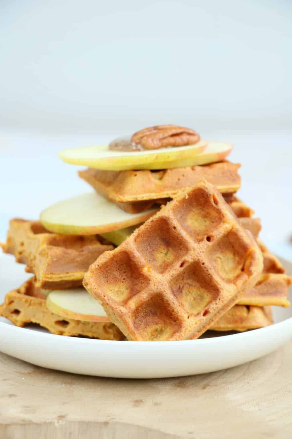zoete aardappel wafels