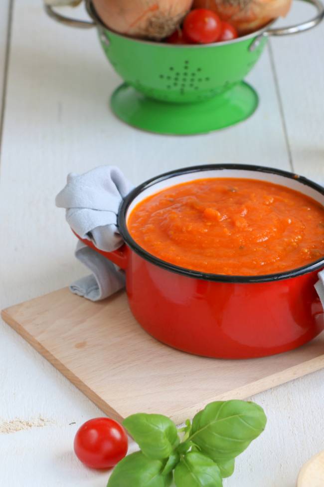 pastasaus maken met verse tomaten 4a