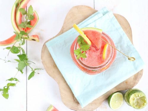 Gezonde watermeloen limonade maken zonder suiker en heerlijk verfrissend