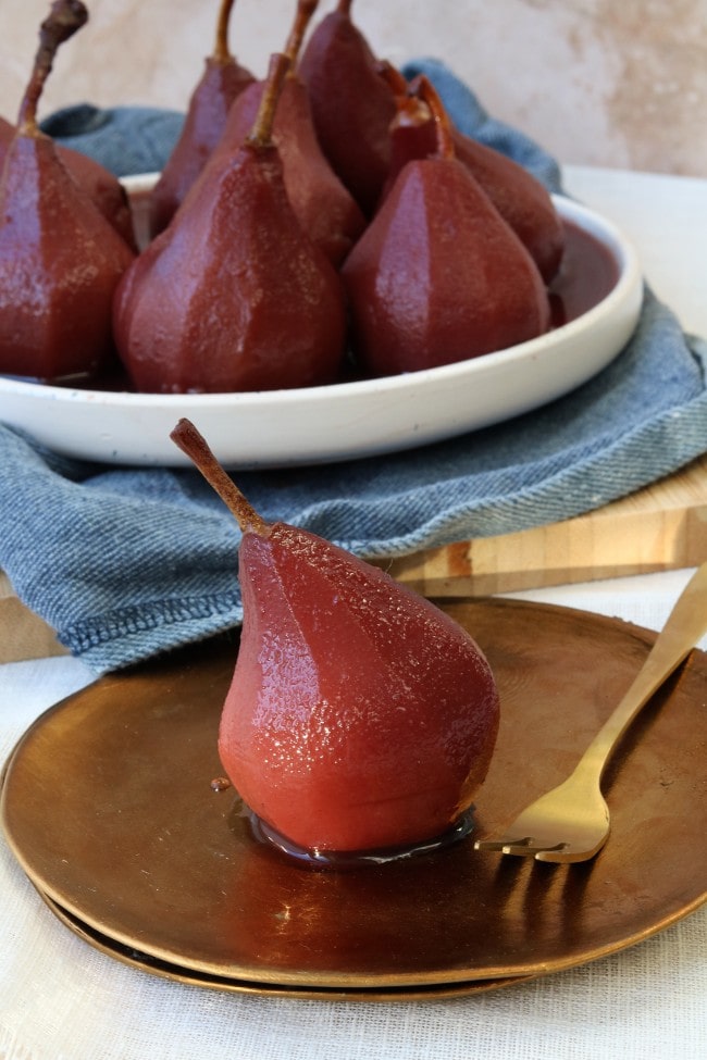 Stoofperen zonder alcohol en suiker