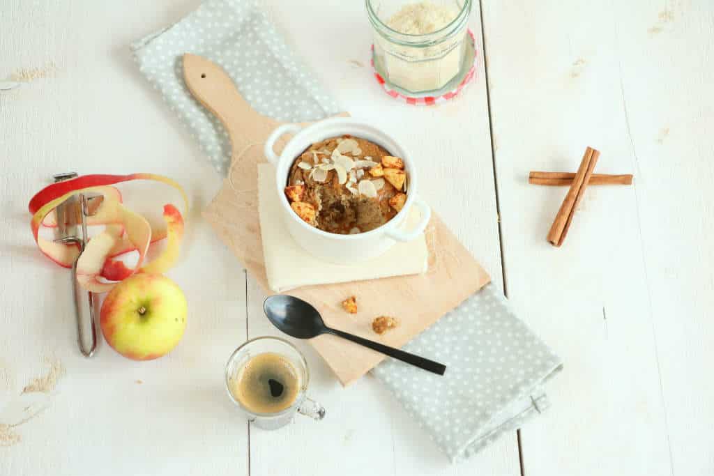 Koffie ontbijtcake met appel