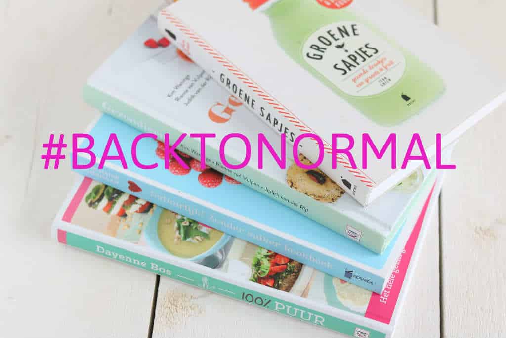 Project #backtonormal+ kookboeken winactie