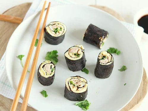 Sushi wraps met tonijn