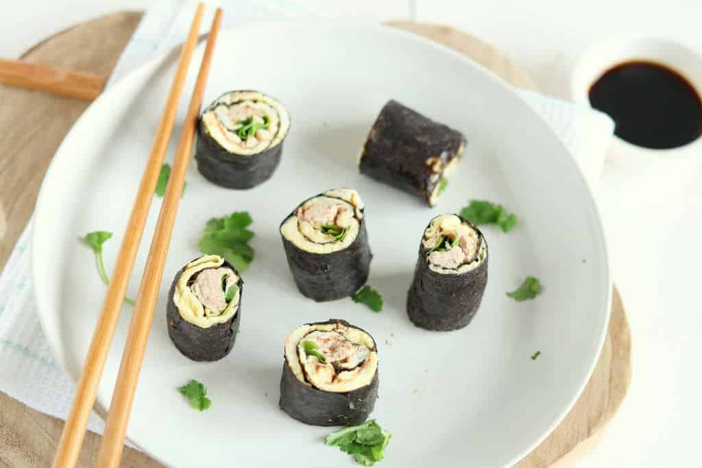 Sushi wraps met tonijn