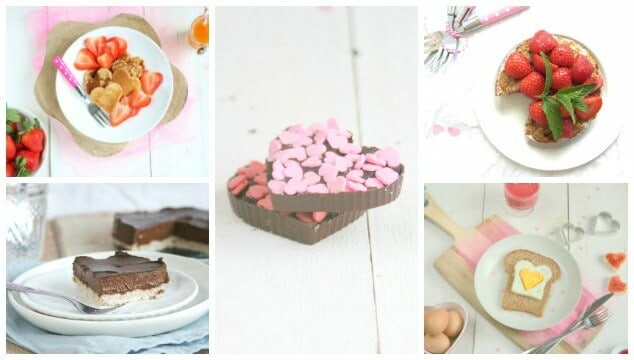 Over een kleine week is het Valentijn. Hoe leuk is het niet om je lief te verrassen met een van de 5 Valentijnsrecepten met aardbeien of chocolade?