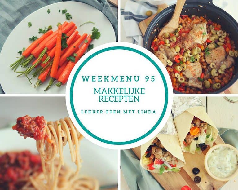 Weekmenu 95 – makkelijke recepten