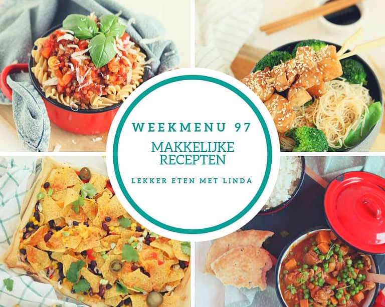 Weekmenu 97 makkelijke recepten