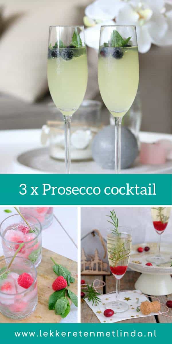 3 x Prosecco cocktails