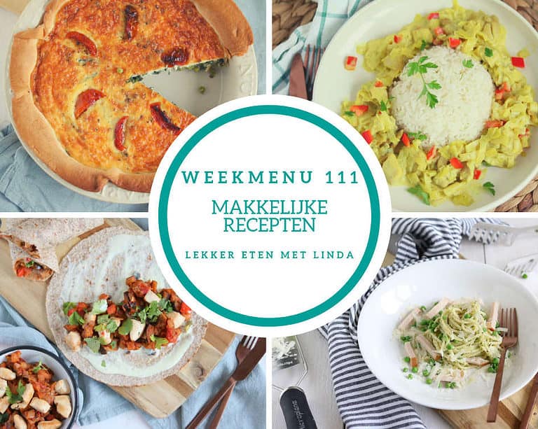 Weekmenu 111 – makkelijke recepten