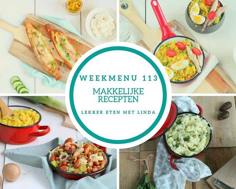 Weekmenu 113 – makkelijke recepten