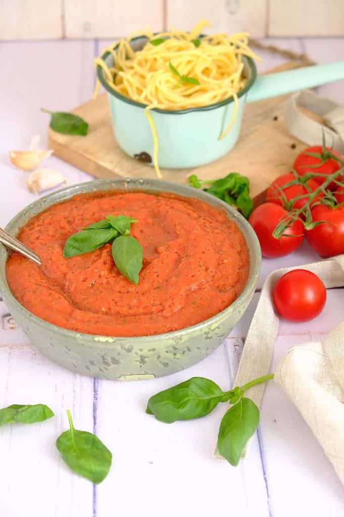 Zelf snelle pastasaus maken uit de blender