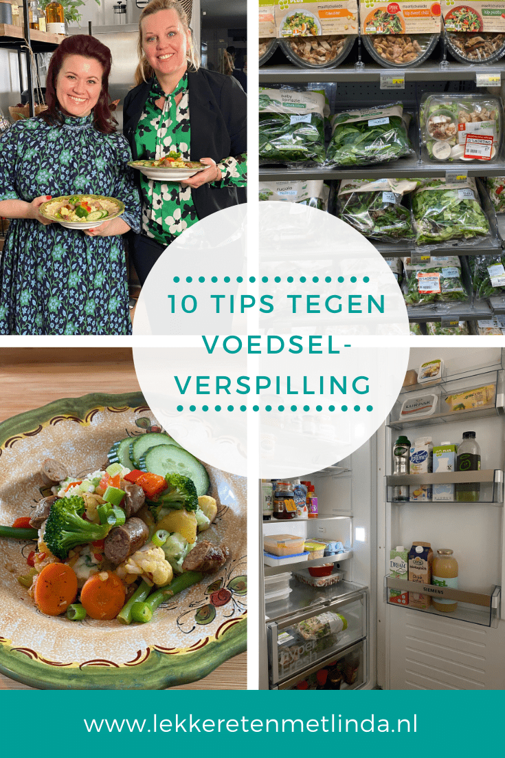 10 tips tegen voedselverspilling en bespaar geld, zoals koken met kliekjes en een goede koelkast indeling. Lees de blog voor alle tips om minder voedsel te verspillen #duurzaamheid