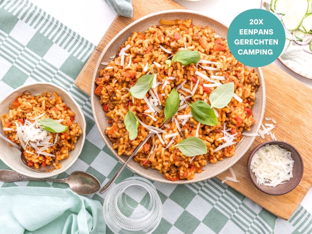 20 x eenpansgerechten voor op de camping