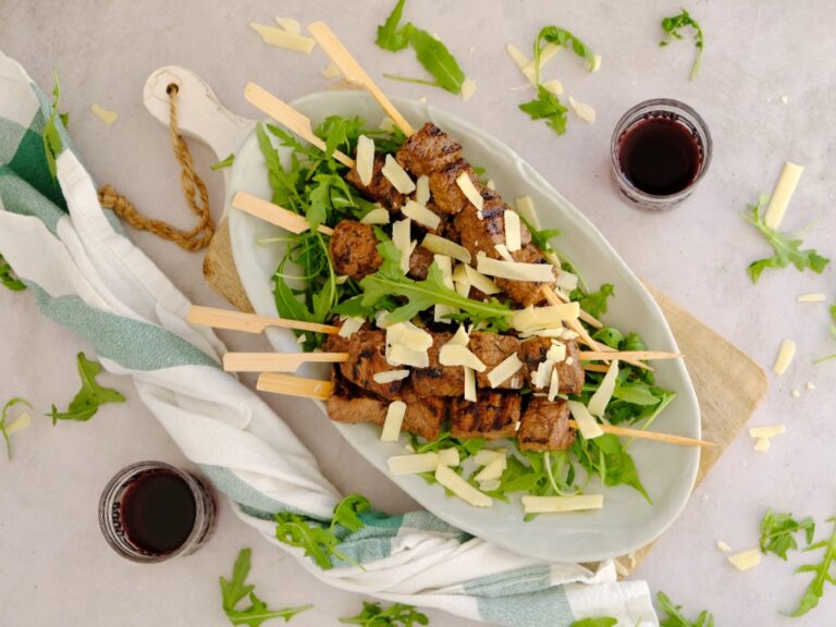 Italiaanse biefstuk spiesjes