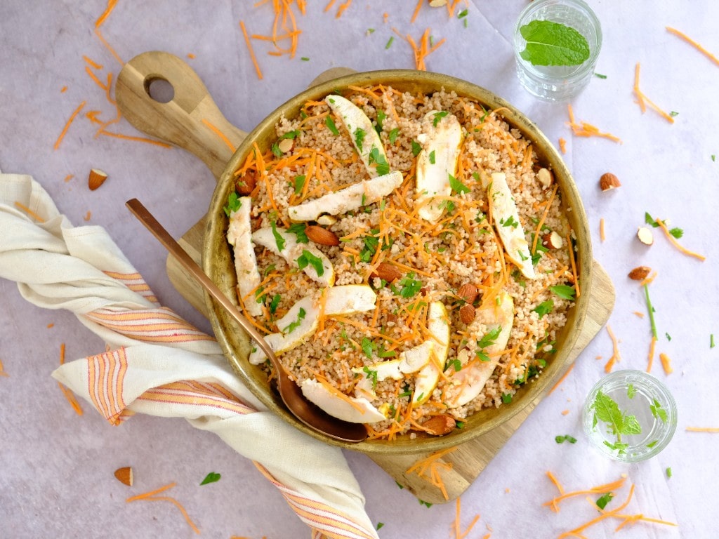 Marokkaanse kip salade