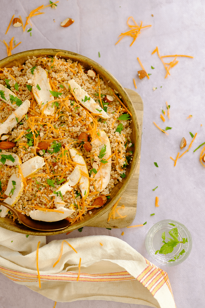 Marokkaanse kip salade met couscous