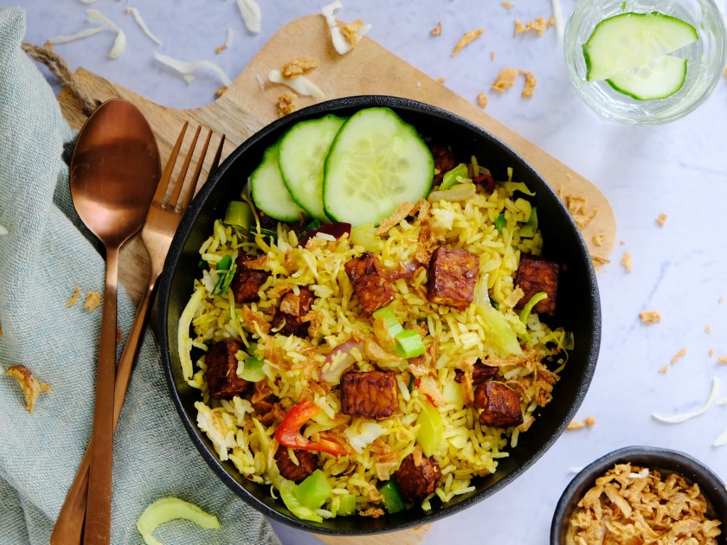 Nasi met tempeh