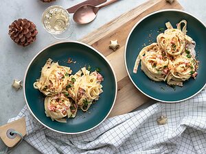 Limoncello pasta met zalm