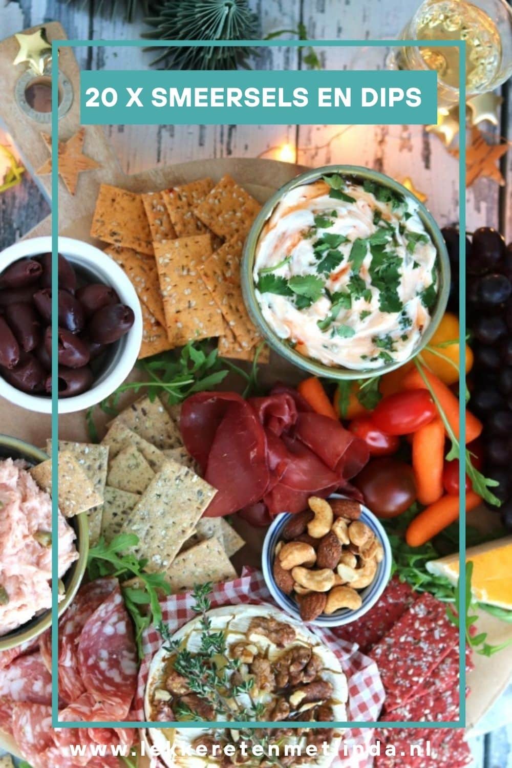 Smeersels en dips voor op de borrelplank