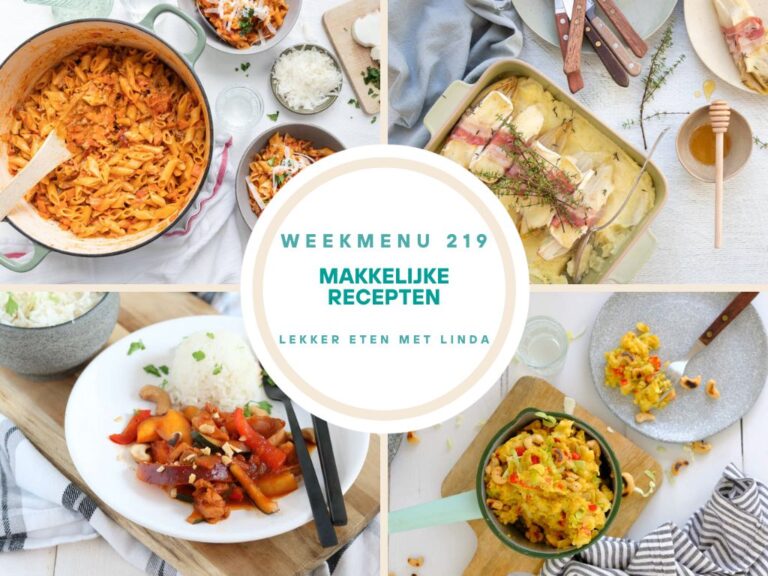 Weekmenu makkelijke recepten 219