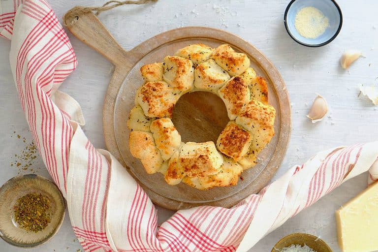 Plukbrood met Parmezaanse kaas
