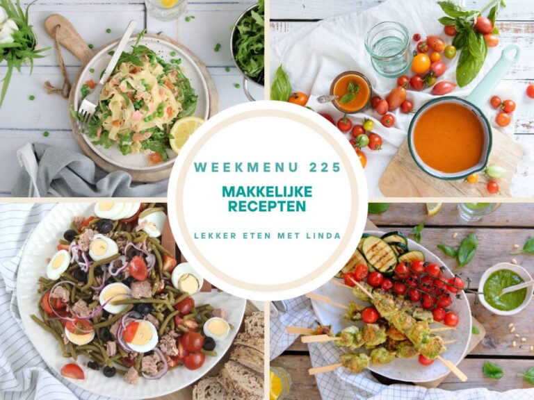 Weekmenu makkelijke recepten 225