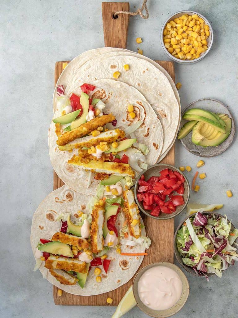 Wraps met krokante kip