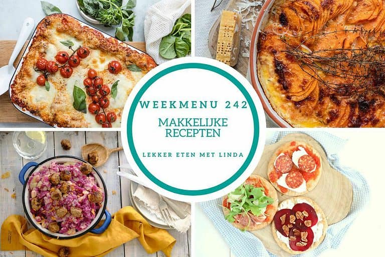 Weekmenu makkelijke recepten 242