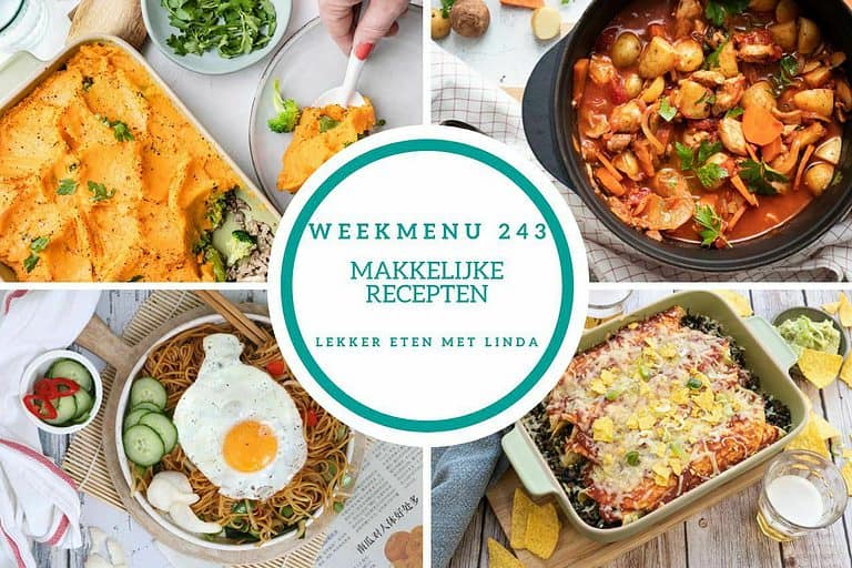 Weekmenu makkelijke recepten 243