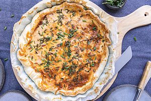 Zalm quiche