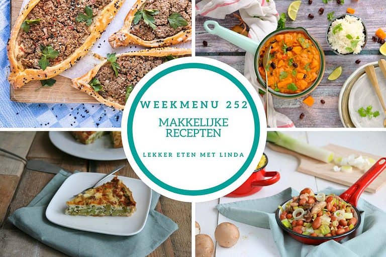 Weekmenu makkelijke recepten 252