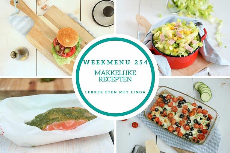 Weekmenu makkelijke recepten 254