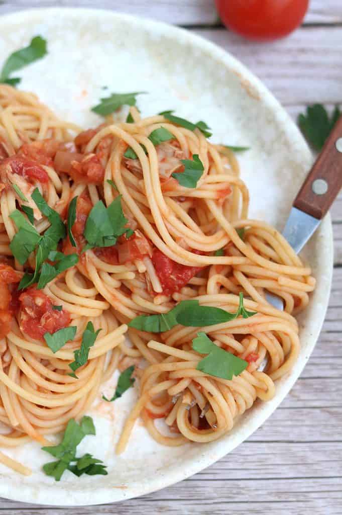 Pasta met tonijn 3 a