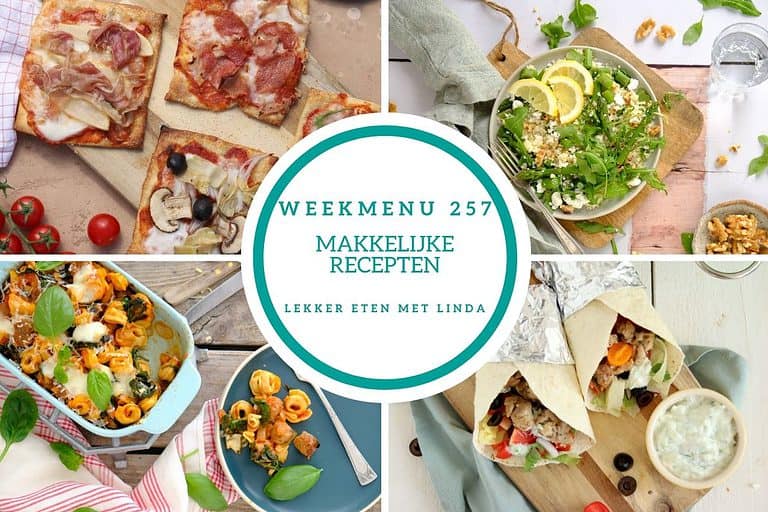 Weekmenu makkelijke recepten 257
