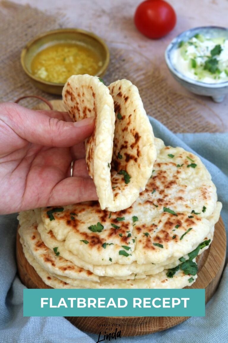 Zelf flatbread (platbrood) maken Lekker eten met Linda