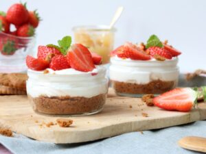 Aardbeien cheesecake