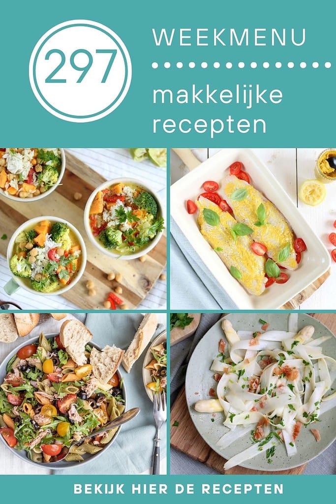 Weekmenu Idee Weekmenu makkelijke recepten 297 - Lekker eten met Linda