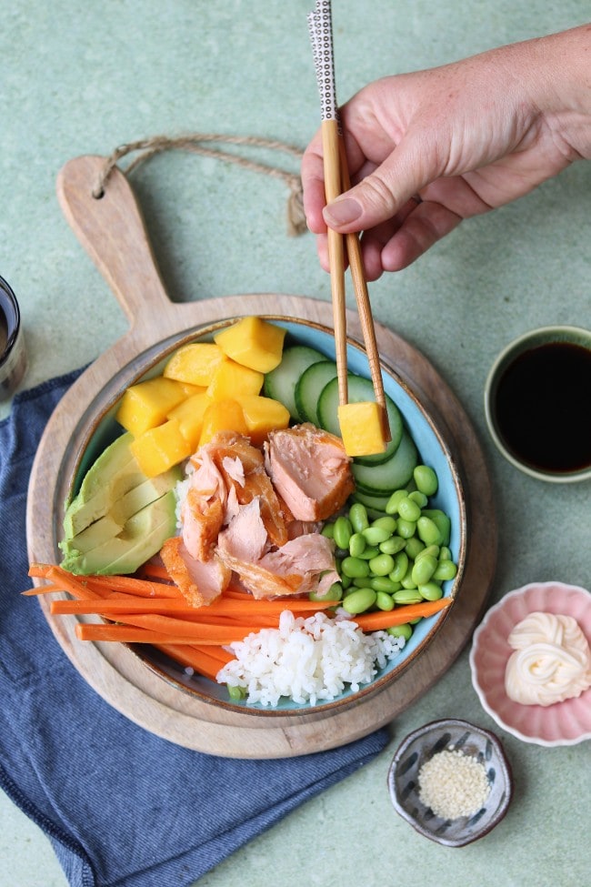 Poke bowl met zalm