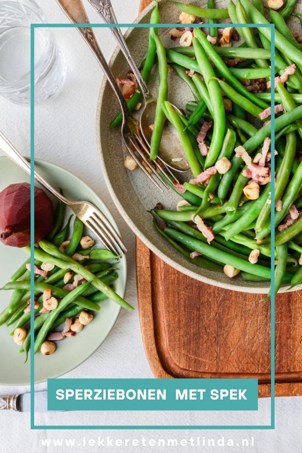 Sperziebonen met spek