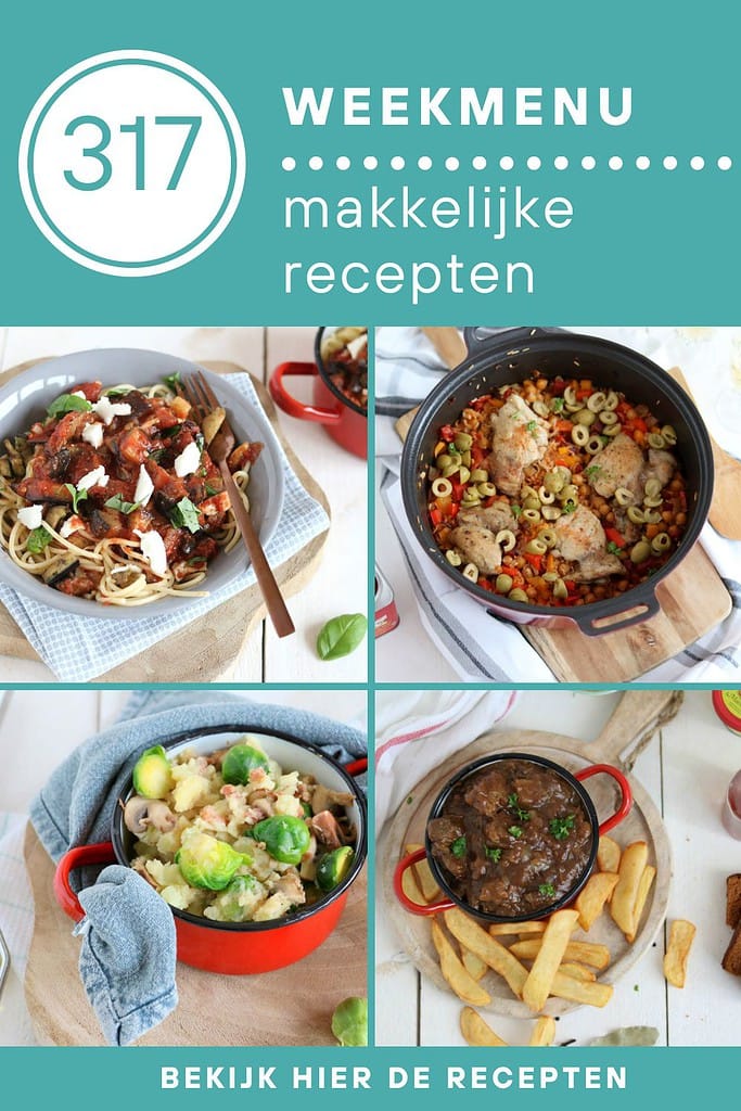 Weekmenu Idee Weekmenu makkelijke recepten 317 - Lekker eten met Linda