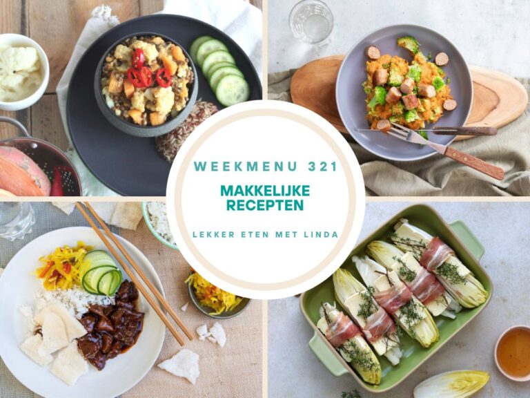 Weekmenu makkelijke recepten 321